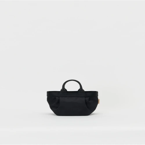 Front view of Hender Scheme 2-Tuck Tote S nylon tote bag with structured shape