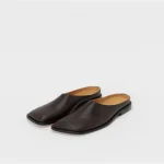 Hender Scheme Bear Foot Mule Leather Clogs Brown