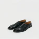 Hender Scheme Front Fastner Zip-Up Derby Shoes Black
