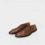 Hender Scheme Front Fastner Zip-Up Derby Shoes Brown