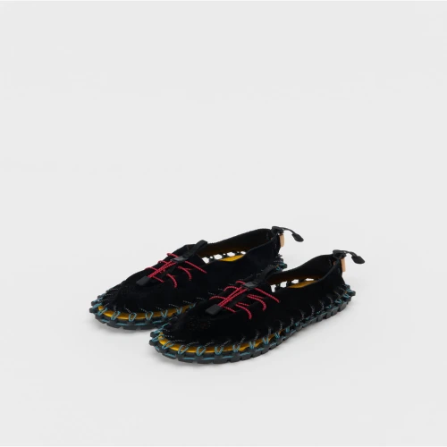 Front profile of Hender Scheme Hammock Vibram Sole Shoes in premium leather