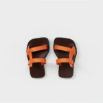 Hender Scheme Leather Strap Sandals Orange