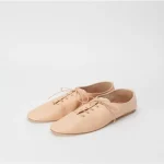 Front view of Hender Scheme MIP-13 Minimalist Suede Lace-Up Boots
