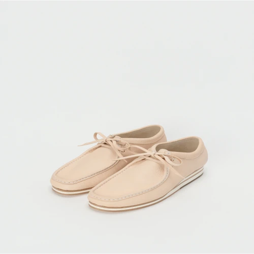 Front view of Hender Scheme MIP-29 Clarks Leather Boots in premium natural leather