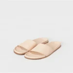 Front view of Hender Scheme MIP-30 Casual Slide Shoes in natural leather