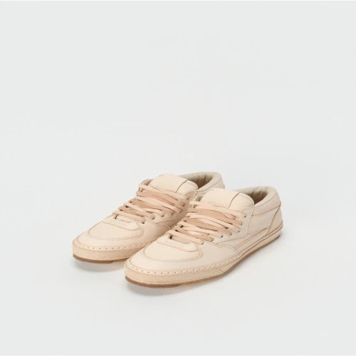 Front view of Hender Scheme MIP-32 Premium Leather Sneakers in natural leather