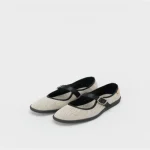 Hender Scheme Milo Leather Slip-On Grey Shoes