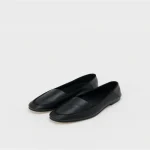 Front view of Hender Scheme Oval Moca Soft Leather Loafers in premium soft leather