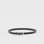 Hender Scheme Unisex Leather Tail Belt Black