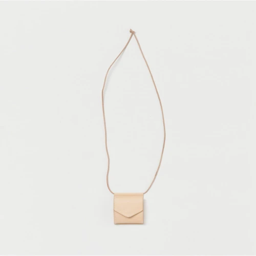 Hender Scheme Hang Neck Wallet front leather design view