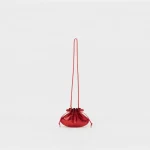 Hender Scheme Petal Sac Gloss Bag front view with glossy leather finish