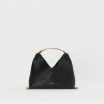Hender Scheme Triangle Bag Small Carry Bag front view showing geometric triangular design
